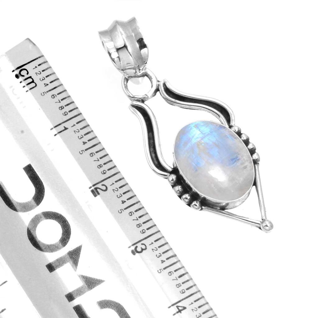 Подвеска из стерлингового серебра 925 пробы Женская Драгоценный камень Ручная работа Ювелирные изделия Подарок на День матери Малахит Лунный камень Розовый кварц Красный камень Дымчатый топаз Тигровый глаз Мода