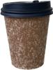 Niche Plus Takeout Cafe Size Paper Cups, Kraft, Unbleached, 280ml, with Lids (Retractable), Pack of 50