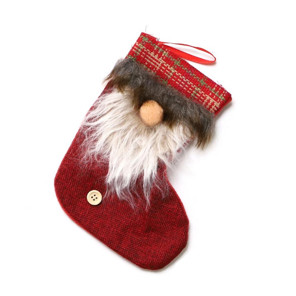 Cute Christmas Sock Hanging Ornaments Cartoon Christmas Tree Pendant Party