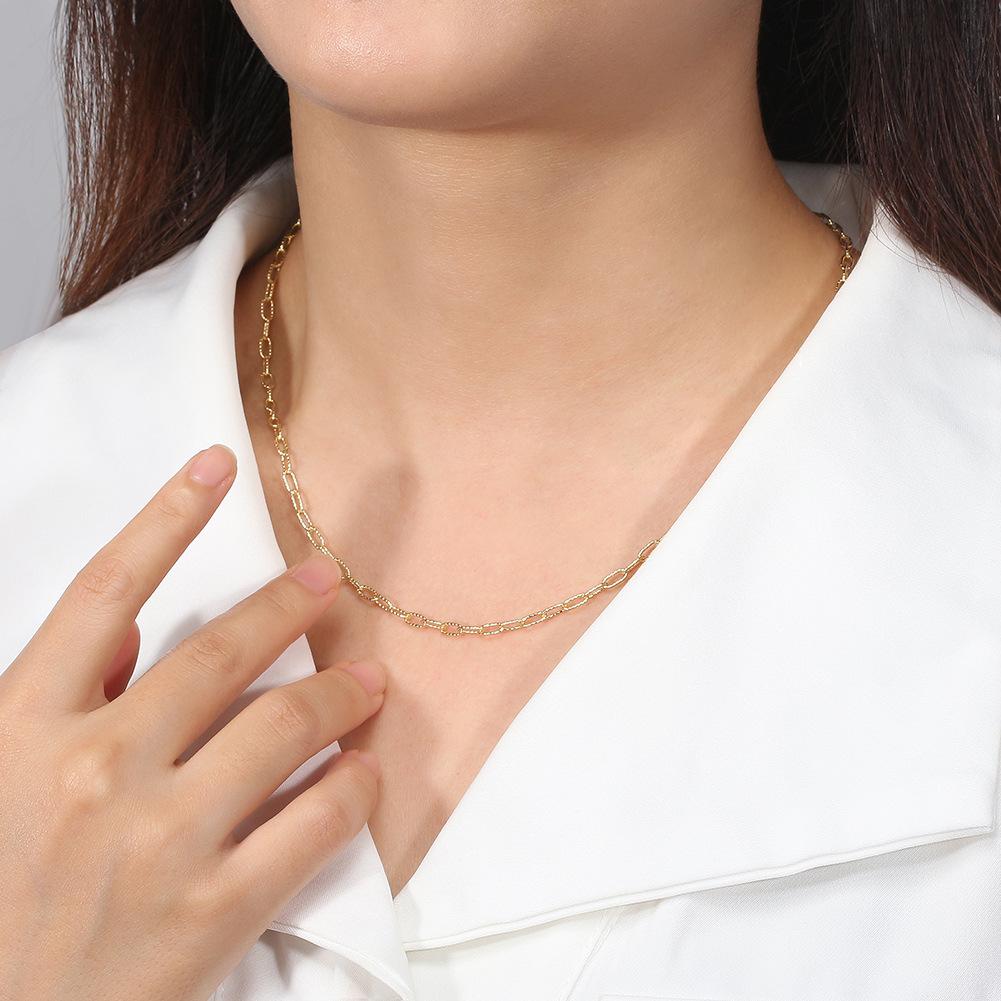 Jewelry S925 Sterling Silver Necklace Thread Chain Clavicle Chain