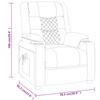 Recliner Chair Black Faux Leather