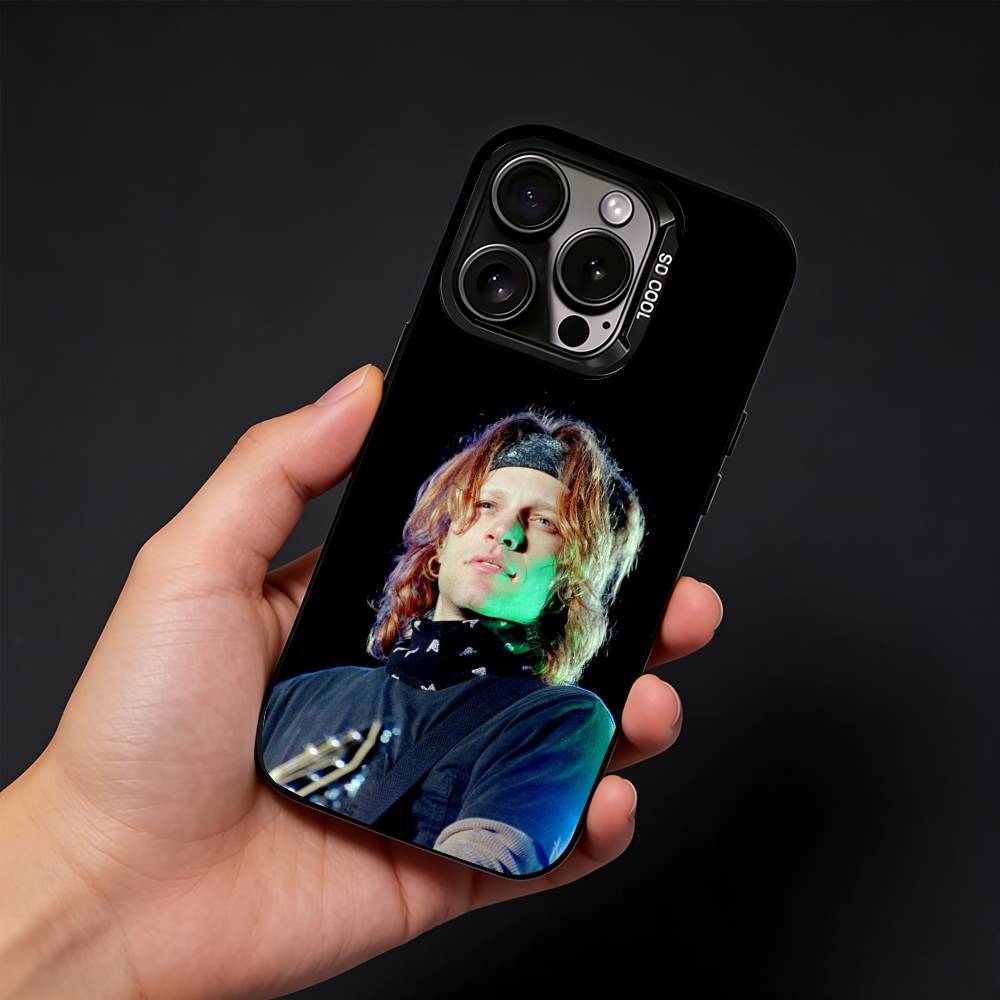 Чехол для телефона группы Bon J-Jovi для iPhone17, 16, 15, 14, 13, 12 Pro Max Черный Матовый Конфетный Ударопрочный Чехол