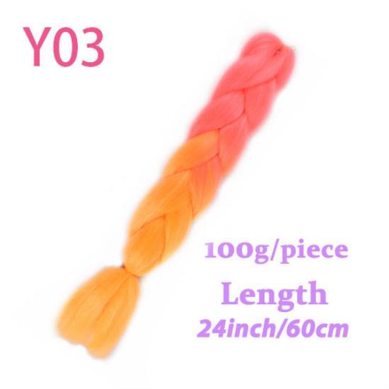 Ombre Hair Jumbo Braids Волосы Синтетические наращивания волос для женщин Розовый Красный Синий 102 Доступных цвета