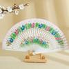 Folding Fan Wood Spanish Fan for Dancing Printing Hand Folding Fan Home Decoration Ornaments Craft Gifts for Guest