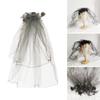 Lolita Head Veil Gothic Vintage Dark Princess Cosplay Veil Temperament Female Double-deck Stage Performance Accessories