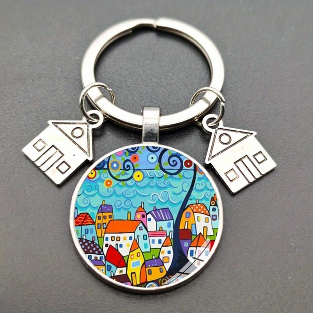 Artistic Glass Keychains