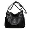 Soft Leather Women's Bag 2025 Simple High-end Fashion Mother Middle-aged Messenger Bag Niche Versatile Commuter Shoulder Bag