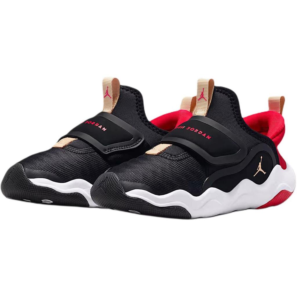 Air Jordan 23/7.2 EasyOn PS Black Fire Red Kids Sneakers White Sesame HF3415-005