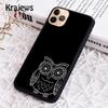 Krajews lovely owl animal Diy Colorful Phone Case For IPhone 18 17 Air 16 15 14 plus 11 12 13 pro max coque Shell Fundas