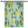 Лимонный цветок лист фрукты прозрачные шторы для гостиной спальни обработка окон кухня шифоновая занавеска