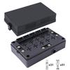 Universal Fuse Relay Box with 15 Slots ATC/ATO Fuse Slots 10 Relay Slots for 4 or 5 Pin Relays Relay and Fuse Box Fuses4