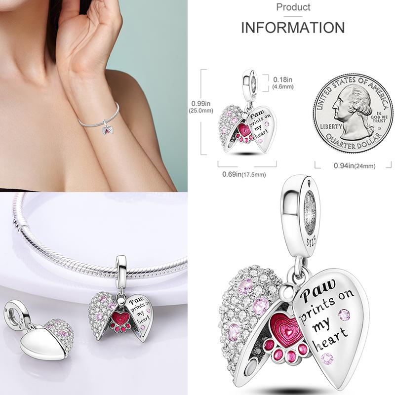 925 Стерлинговое Серебро Красочный Ловец Снов Светящийся Светлячок Подарок Самолет Земля Шармы Подходят Оригинальный Подвеска DIY Изготовление Ювелирных Изделий