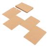 100pcs Kraft Paper Earring Display Cards Transparent Bag Keychain Display Cards  Jewelry Packaging