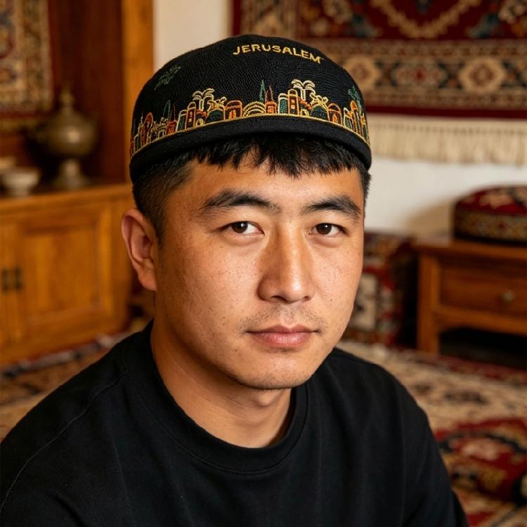 Классическая круглая кипа с вышивкой для мужчин, для повседневного ношения, удобная ермолка для культурного мероприятия