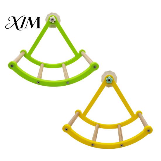 Cage Enrichment Supplies Parrot Pirate Ship Swing Toy, Climbing Ladders Perch Bird Resting Toy Interactive Rocking for Parakeets, Cockatiels, Conures,