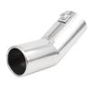 Muffler Cutter Stainless Steel Muffler Pipe Car Chrome Curved Exhaust Tail Fits Diameters