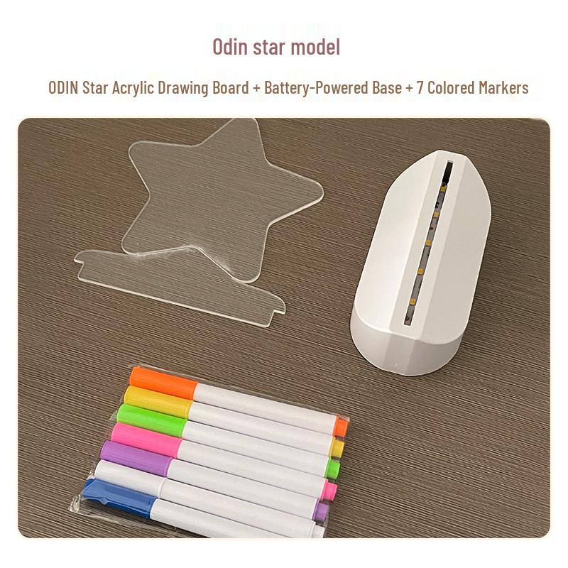 Стираемая светодиодная доска для рисования для детей – Портативная настольная доска для рисования и сообщений