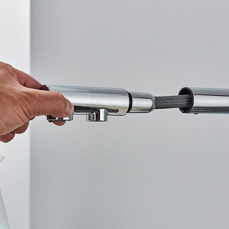 Кухонный выдвижной кран с фильтром, хромированный латунный кран-очиститель, вращение на 360 градусов, двойной распылитель, кран для питьевой воды, смеситель для раковины, сосуда