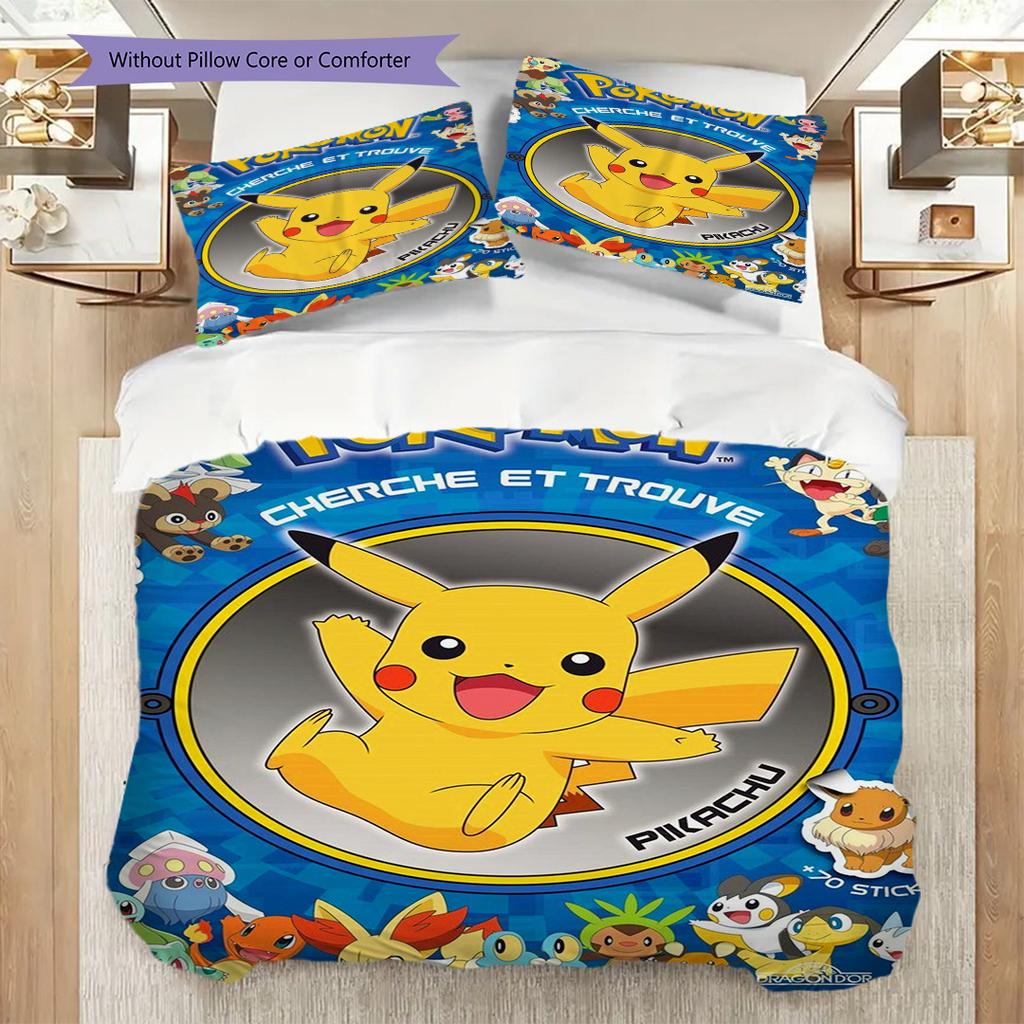 Evolutionary Eeveelutions Pokmon Collage Bedding 1 Duvet Cover 2 Pillowcase Without Core Christmas Birthday Gift