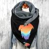 Unisex Scarf Printed Button Scarves Wrap Soft Warm Windshield Scarf