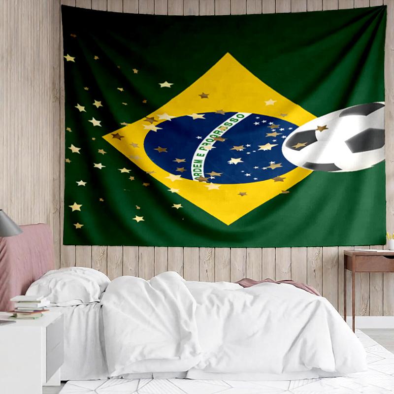 1PC Brazilian Flag Artwork K-pop music group Tapestry Accessories for Bedroom,Livingroom, dormitory Room Wall Decor Fan Birthday Gifts