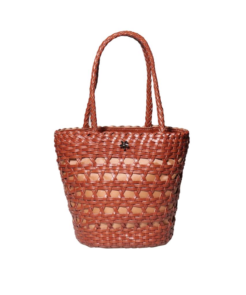 Elke Bloem Lagos Brown Leather Tote Bag