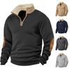 2025 Retro Embroidered Half-Zip Men's Sweatshirt