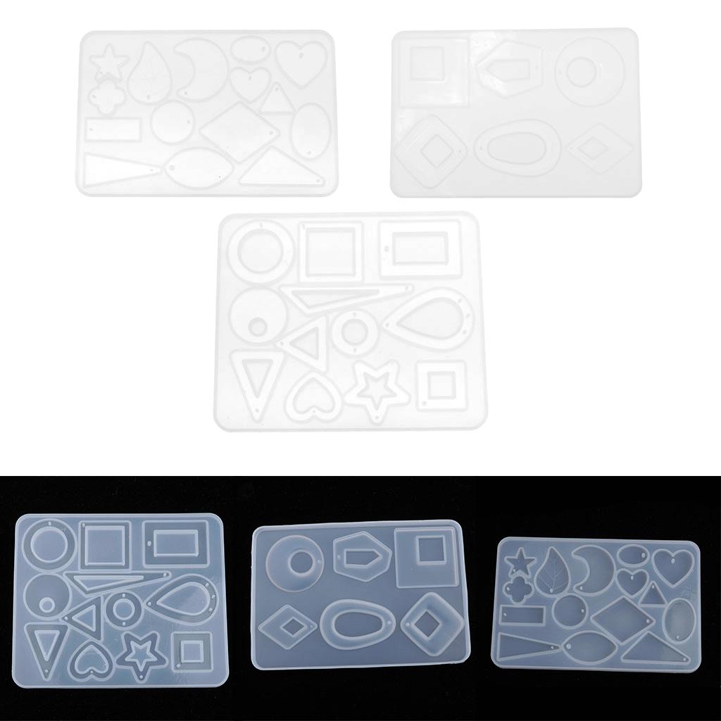 Силиконовые формы с геометрическими кристаллами, формы для изготовления ювелирных изделий, поделки своими руками 11,5x9,5 см
