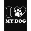 Европейские размеры Женская футболка с надписью I Love Dogs - Милые щенки и одежда для владельцев собак, Летний топ с коротким рукавом и круглым вырезом с принтом на тему собак