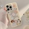 Crisp Yellow Animal Mobile Phone Case Suitable for Apple 15 Feather Yarn Iphone13 Anti fall 12 Korean 16 Cartoon 14promax