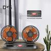 Low Noise Dashboard Fan 360 Degree Rotation Durable Dashboard Dual Head USB Air Fan