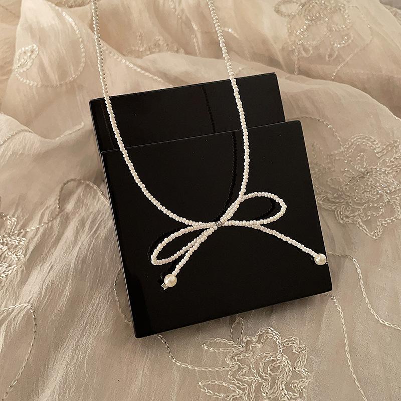 Все жемчужные ожерелья-банты, которые вы хотите, здесь, супер фея личность и темперамент универсальная модная цепочка на шею цепочка на ключицу