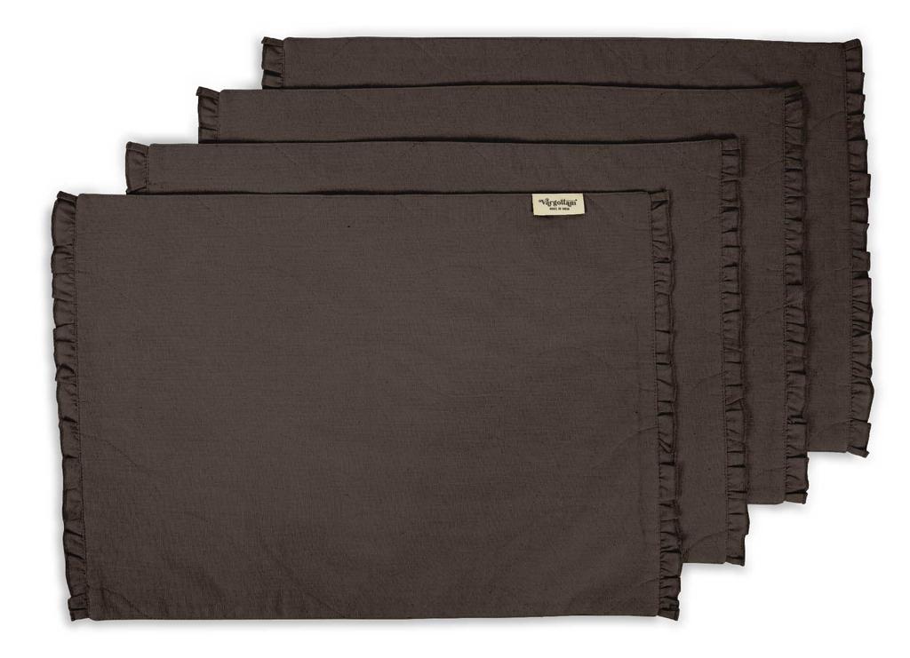 Vargottam Черный домашний декор, двусторонний декор стола, оборки, салфетки, двусторонний обеденный коврик-набор