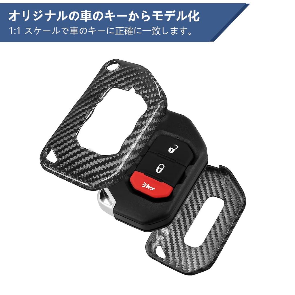 [T-carbon]Чехол для ключа из настоящего стекловолокна для Jeep, Защитный чехол для ключа, подходит для Jeep Makita JLJLURubiconSaharaJLUGladiatorJT Remote Control Key Accesso