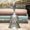 Ручной колокольчик, металлический звуковой звонок, будильник, ручной звонок, звонок для обслуживания, настольный колокольчик, чайный обеденный колокольчик, игровой колокольчик, рождественский колокольчик