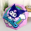 1 шт. Зонт Kuromi Rainbow Sanrio с пластиковой ручкой, подходит для всех сезонов, для дома, путешествий, на открытом воздухе, Sanlio248