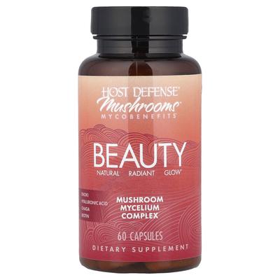 Host Defense, Mushrooms™ Микобенефиты, Красота, 60 капсул