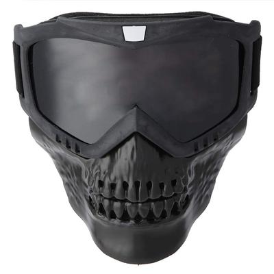 [Ongwan] Мотоциклетные очки-маска 'Череп' Унисекс Уличные Съемные Мотоциклетные Очки Шлем Мотоциклетный Лыжный Спорт Гоночный (Серый)