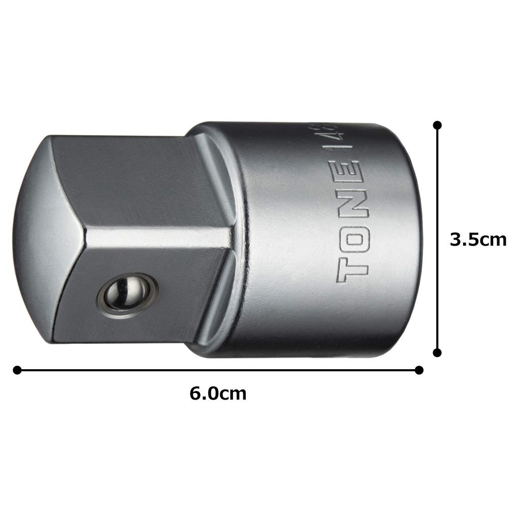 TONE Socket Adapter HP148 Drive Angle 19.0mm(3/4") &25.4mm(1")