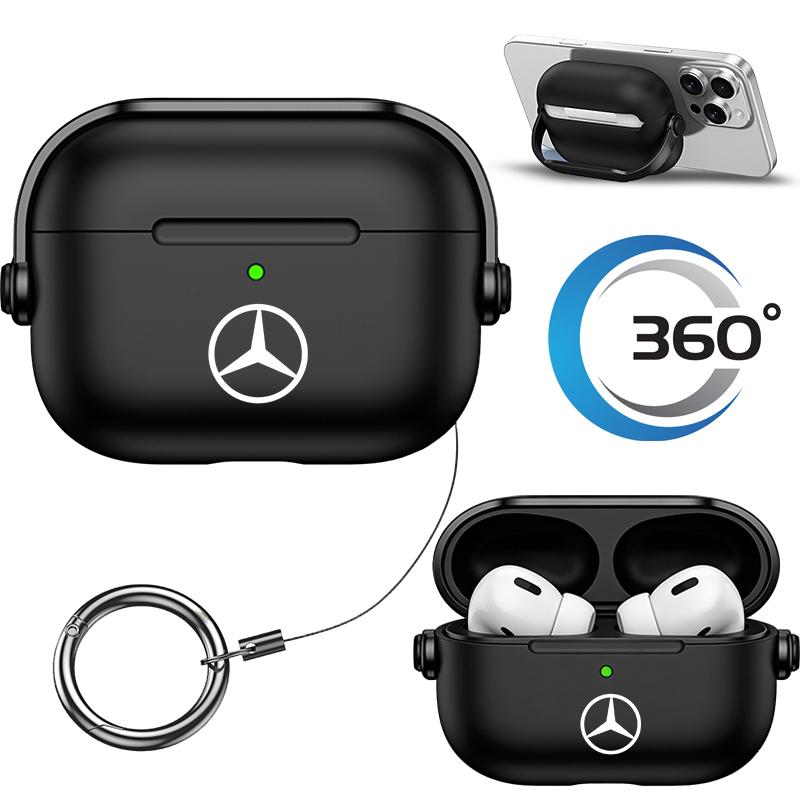 XKJ1 For Airpods 1/2/3/4 pro2 3 Case Protector Wireless Cover For Mercedes Benz AMG W204 W205 W203 W211 W212 W213 W201 Car Stickers