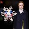 Trendy Rhinestone Snowflake Crystal Flower Brooches Pins For Women Coat Banquet Party Accessories Gifts
