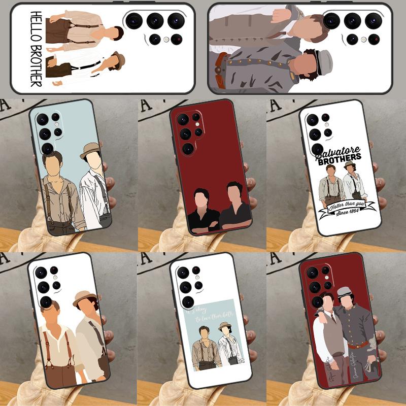 Salvatore Brothers 1864 Деймон Стефан Чехол Для Samsung Galaxy S25 Ultra S24 S23 S22 S21 Ultra S9 S10 S20 Plus S24 FE Funda Чехол