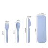 3PCS Eco-friendly Cutlery Box Kitchen Supplies Fork Spoon Tableware Dinnerware Sets Travel Cutlery