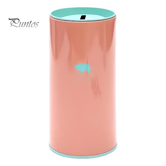 Металлическая копилка большой емкости с рисунком животных, детский цилиндрический сберегательный банк, инструмент для финансового управления