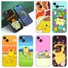 Силиконовый чехол Kitty Pompompurin Black для Apple iPhone 12 13 Mini 11 14 15 Pro Max 7 8 Plus X XR XS SE 2020 2022