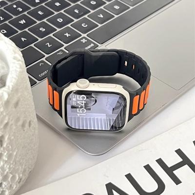 Силиконовый ремешок для Apple Watch 10, 46 мм, 45 мм, 44 мм, 49 мм, 42 мм, 40 мм, 38 мм, браслет для iWatch Series 9, 8, 7, 6, 5, SE Ultra, 2 ремешка.