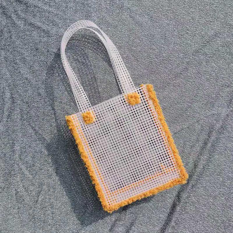 Пластиковая сетка из ткани сетка для изготовления сумок Diy Handcraft Сумки для плетения Materia