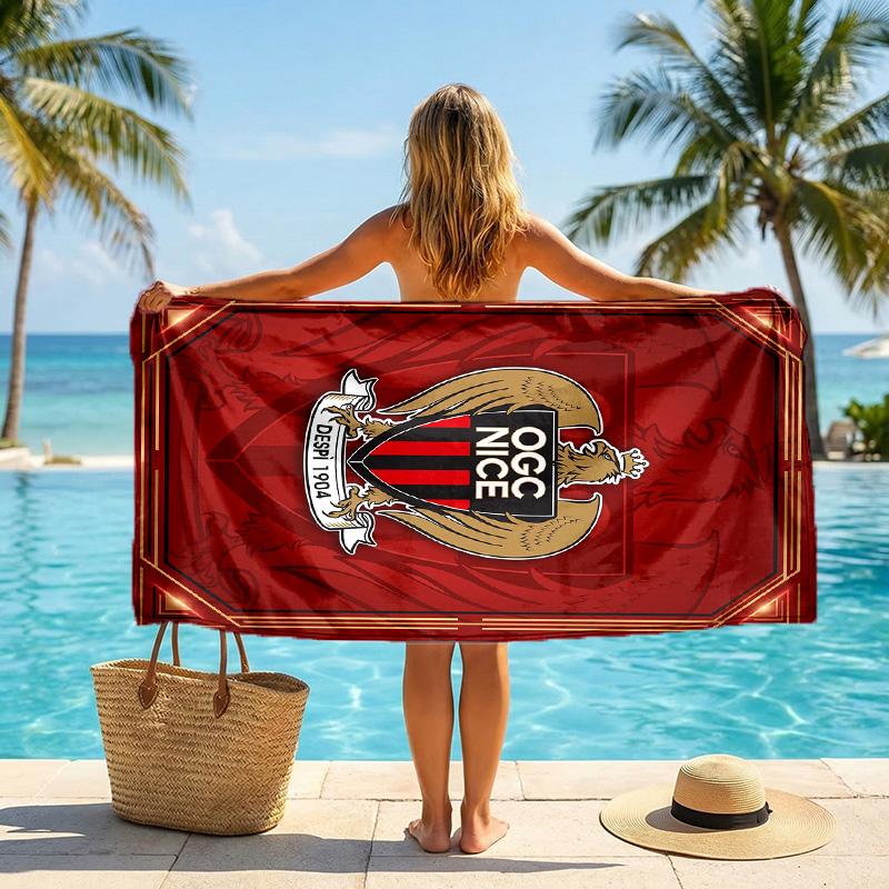 OGC Nice FC print Quick Dry Beach Towel Microfiber Absorbent Portable Travel Swimming Towel
