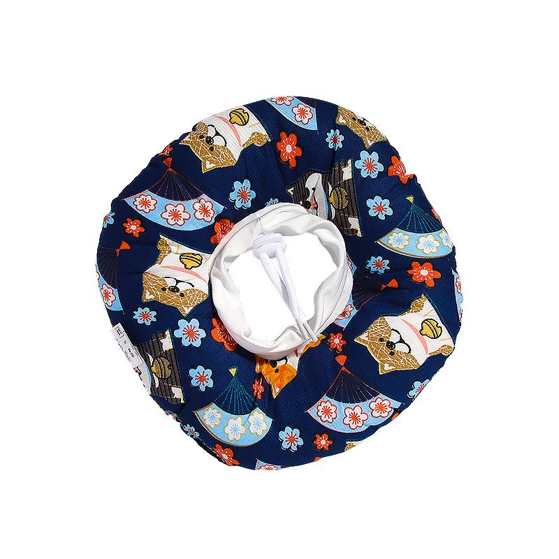 Белый круглый кошачий хлопковый воротник-манишкаУниверсальное защитное кольцо от царапин для кошек и собак, защитное кольцо, косметическая накладка, кольцо позора