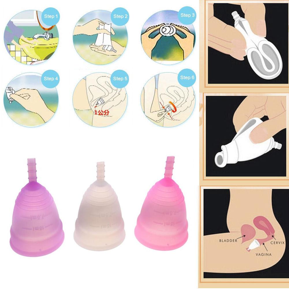 Многоразовая силиконовая менструальная чаша, мягкая женская гигиена, размер продукта M/L